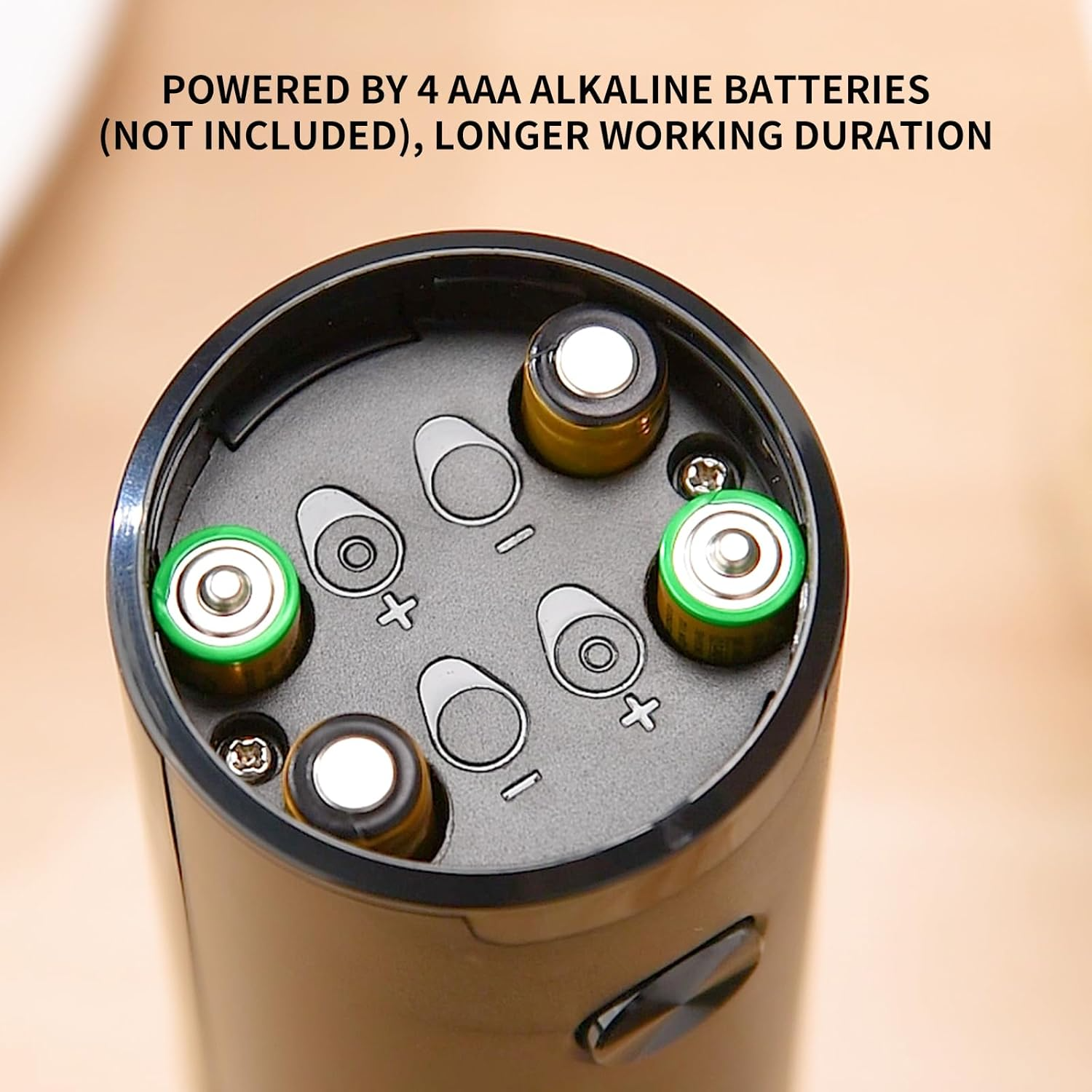 Sleek Black Premium Electric Salt and Pepper Grinder Set - Effortless One-Handed Operation with LED Light & Adjustable Coarseness