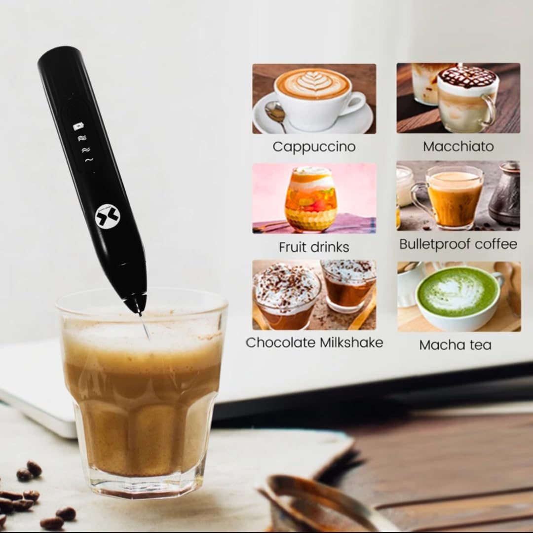 Elevate Your Culinary Creations with the Ultimate Rechargeable USB Whisk: Versatile Electric Milk Frother & Egg Beater with 3-Speed Mixer